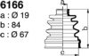 DEPA 6166 Bellow Set, drive shaft